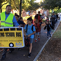 Kids Walking School Bus